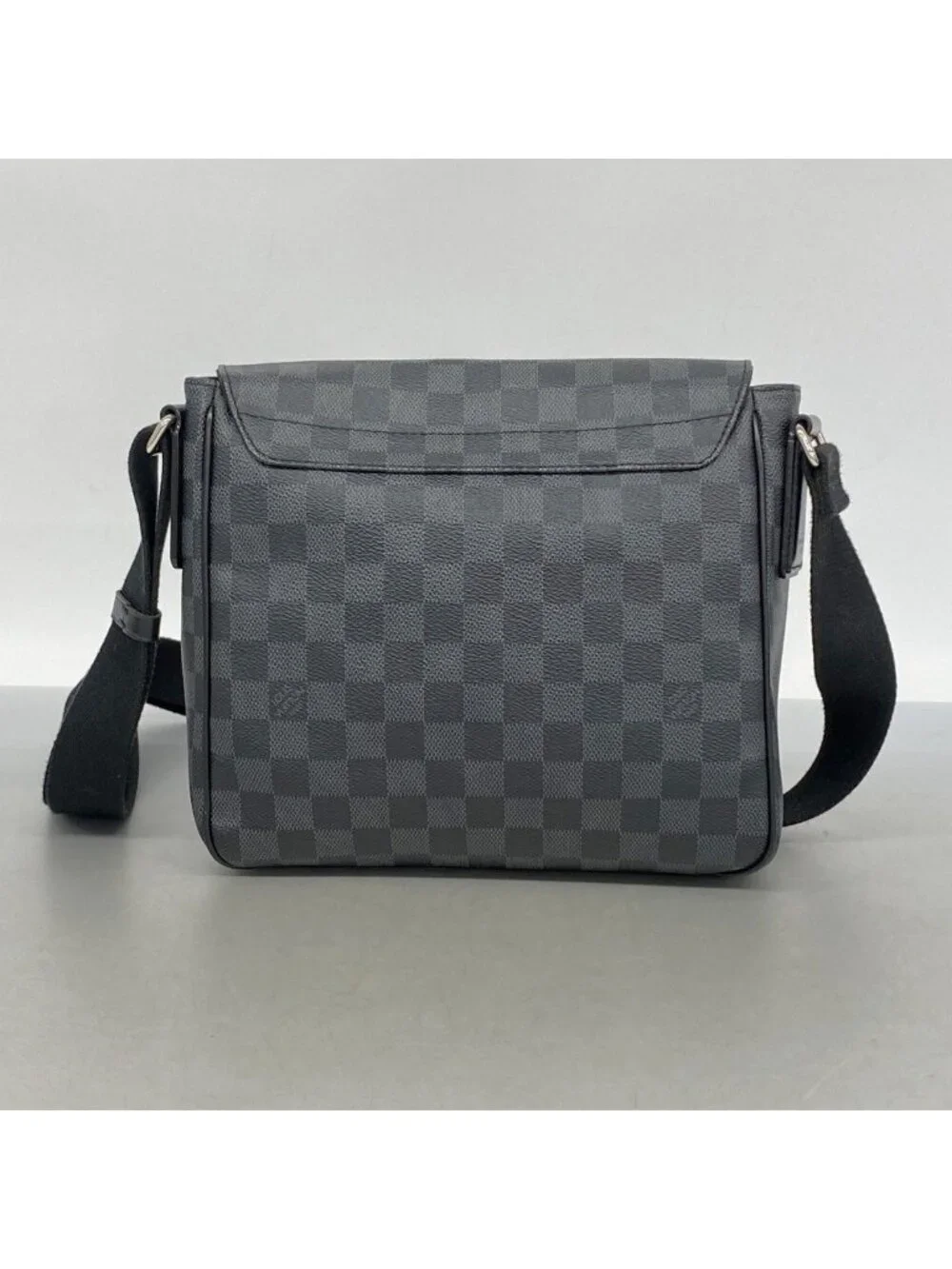 Louis Vuitton Shoulder Bag Damier Graphite District PM Black Gray